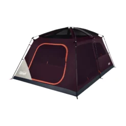 Coleman Skylodge™ 10-Person Camping Tent, Blackberry -Cole Store 10P CbnCnvntnlIntrnlScrnRm BB 1 FrontAngleRight FlyOff WindowsUp