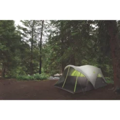 Coleman 6-Person Steel Creek™ Fast Pitch™ Dome Camping Tent With Screen Room, Green -Cole Store 2000018059 active