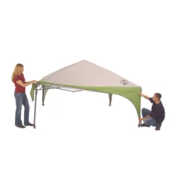 Coleman 10 X 10 Canopy Sun Shelter With Instant Setup -Cole Store 2000023970 setup 2