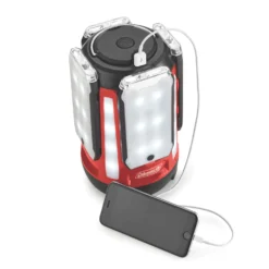 Coleman Quad® Pro 800L LED Lantern -Cole Store 2000030727 coleman lantern quad pro multi panel c004 red front of pack detail