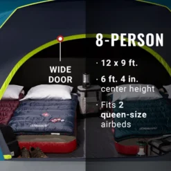 Coleman 8-Person Dark Room™ Skydome™ Camping Tent 16 Coleman 8-Person Dark Room™ Skydome™ Camping Tent -Cole Store 2000035973 GSM ATF 6