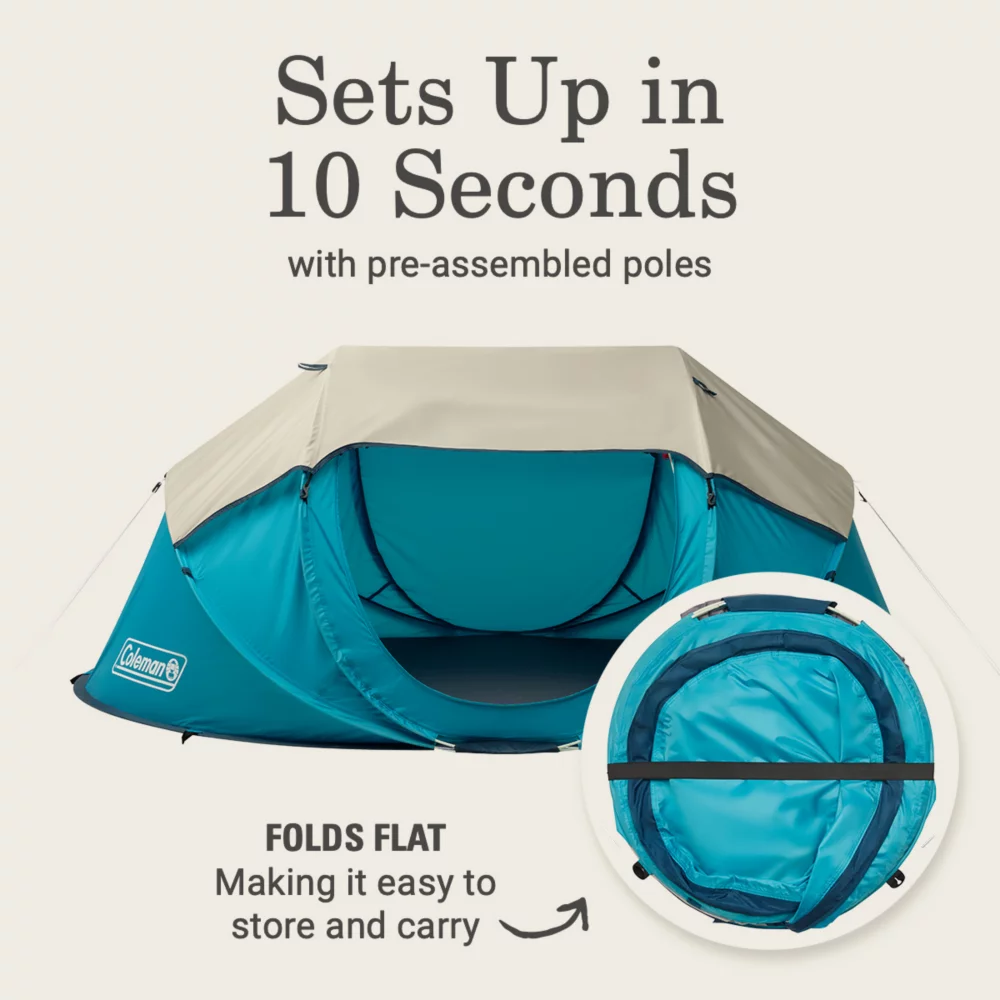 Coleman 2-Person Camp Burst™ Pop-Up Tent 4 Coleman 2-Person Camp Burst™ Pop-Up Tent - Image 2