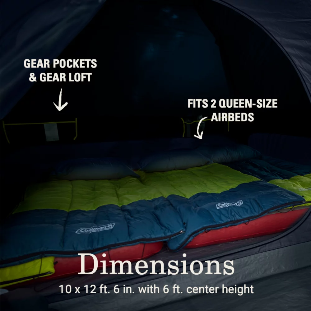 Coleman Skydome™ 6-Person Screen Room Camping Tent With Dark Room™ Technology 8 Coleman Skydome™ 6-Person Screen Room Camping Tent With Dark Room™ Technology - Image 6