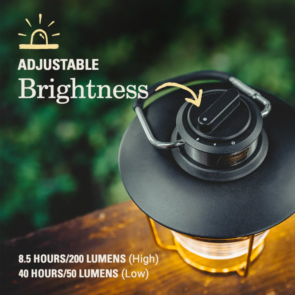 Coleman 1900 Collection™ 200 Lumen LED Lantern 5 Coleman 1900 Collection™ 200 Lumen LED Lantern - Image 3