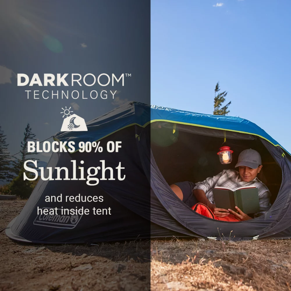 Coleman 2-Person Camp Burst™ Pop-Up Tent With Dark Room™ Technology 5 Coleman 2-Person Camp Burst™ Pop-Up Tent With Dark Room™ Technology - Image 3