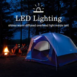 Coleman Skydome™ 4-Person Camping Tent With LED Lighting -Cole Store 2155787 ATF2