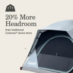 Coleman Skydome™ 4-Person Camping Tent With LED Lighting -Cole Store 2155787 ATF4