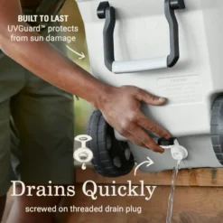 Coleman Atlas Series 100-Quart Marine Cooler With Wheels -Cole Store 2156016 ATF4