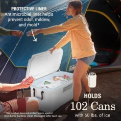 Coleman Atlas Series 120-Quart Marine Cooler -Cole Store 2156051 ATF5 1