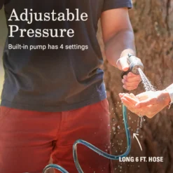 Coleman OneSource Rechargeable Built-In Pump Camp Shower Sprayer -Cole Store 2156373 ATF5