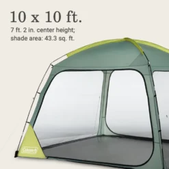 Coleman Skyshade™ 10 X 10 Screen Dome Canopy -Cole Store 2156413 ShelterSkyshadeScreendome10x10 Moss ATF6
