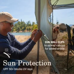 Coleman OASIS™ 10 X 10 Canopy With Sun Wall -Cole Store 2156418 OasisLite10x10CanopySunWallMoss ATF5