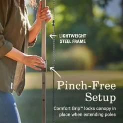 Coleman OASIS™ Lite 10 X 10 Canopy With Sun Wall -Cole Store 2156421 OasisLite10x10CanopySunWallBlack ATF3