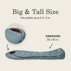 Coleman Tidelands™ 50° Big & Tall Mummy Sleeping Bag -Cole Store 2158021 ATF5