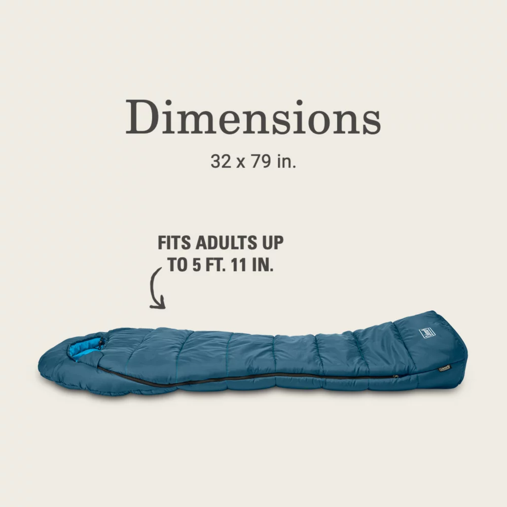 Coleman Tidelands™ 30° Mummy Sleeping Bag 7 Coleman Tidelands™ 30° Mummy Sleeping Bag - Image 5