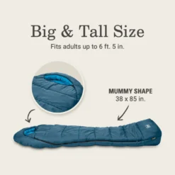 Coleman Tidelands™ 30° Big & Tall Mummy Sleeping Bag 13 Coleman Tidelands™ 30° Big & Tall Mummy Sleeping Bag -Cole Store 2158169 ATF5