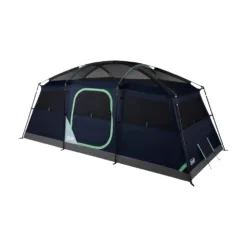 Coleman Sunlodge™ 8-Person Camping Tent, Blue Nights -Cole Store 8P20CABIN20CONVENTIONAL Blue20Nights 2 Front Angle Fly20Off Windows20Up