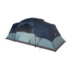 Coleman Skydome™ 8-Person Camping Tent XL, Blue Nights -Cole Store 8P20MODIFIED20DOME Blue20Nights 4 Back Angle Fly20On Back20Window20open 064