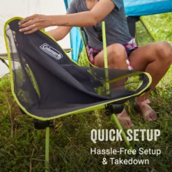 Coleman Mantis Space-Saving Full-Size Low-Profile Chair -Cole Store Coleman 2000037227 LowProfileChair ATF3