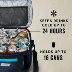 Coleman XPAND™ 16-Can Soft Cooler -Cole Store Coleman 2000037611 XPAND SoftCooler 16Can BlueNights ATF5