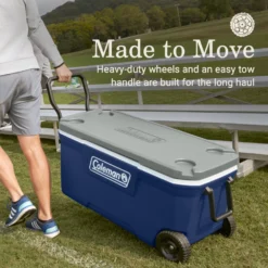 Coleman 316 Series™ 100-Quart Wheeled Cooler -Cole Store Coleman 316 100QuartWheeled Twilight ATF2