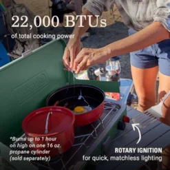 Coleman Cascade™ 222 2-Burner Camping Stove -Cole Store Coleman Cascade 222 2BurnerCampingStove ATF6