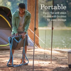 Coleman Cross Rocker Outdoor Rocking Chair -Cole Store Coleman CrossRockerChair DeepOcean ATF4