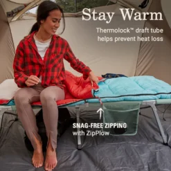 Coleman Flatlands™ 50°F Sleeping Bag -Cole Store Coleman Flatlands SleepingBags 50F BlueHydrangea ATF3