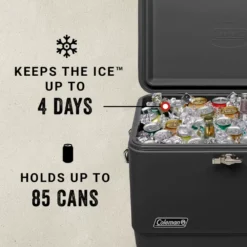 Coleman Reunion™ 54-Quart Steel Belted® Matte Cooler, Midnight -Cole Store Coleman SteelBelted Midnight ATF6