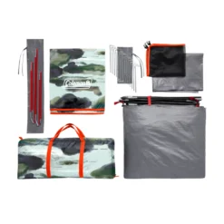Coleman Skydome™ 6-Person Watercolor Series Camping Tent​ -Cole Store Skydome20Design20Series 6P Overhead20Bag20Contents v2